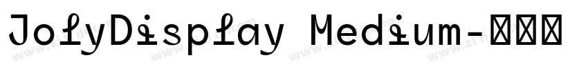 JolyDisplay Medium字体转换